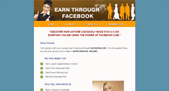 Desktop Screenshot of earnthroughfacebook.com